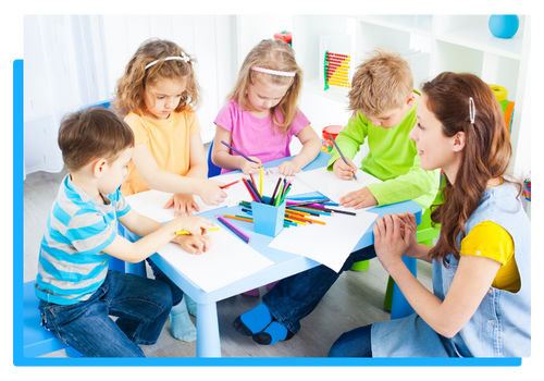 Children learning at Mother's Day Out Ministry
